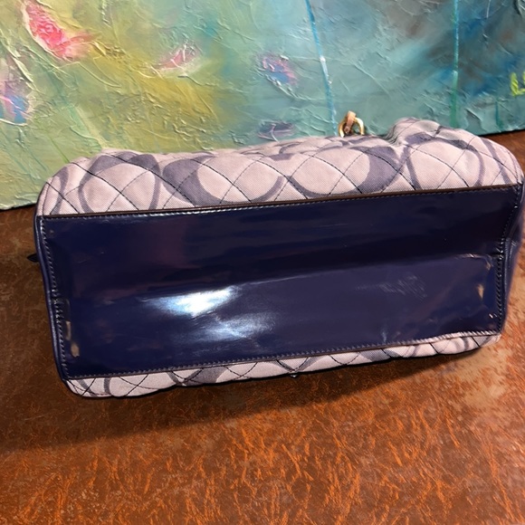 EUC Vintage Coach Quilted Denim Handbag - Picture 11 of 13
